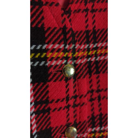 Vintage 60's/70's Tartan Plaid Button Down Vest Women's Size Large - Picture 8 of 9
